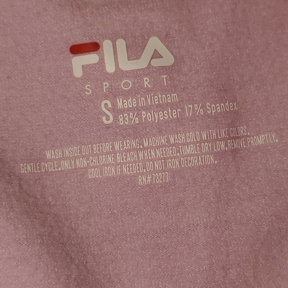 FILA Sport small pink long sleeve top NEW - Picture 6 of 6